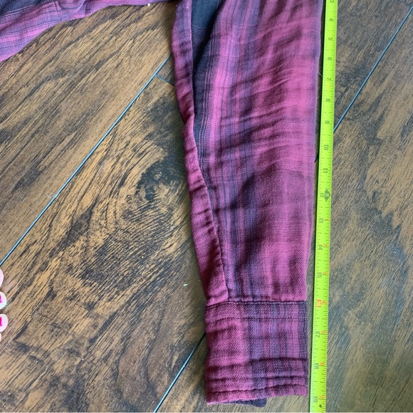 Free People Cp Shades Abbie Plaid Hoodie Small - Picture 8 of 11